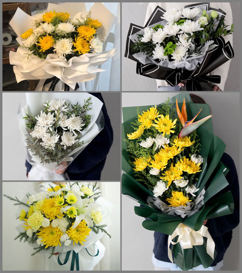 广东湛江市廉江市和寮镇榄排村白事花束代送